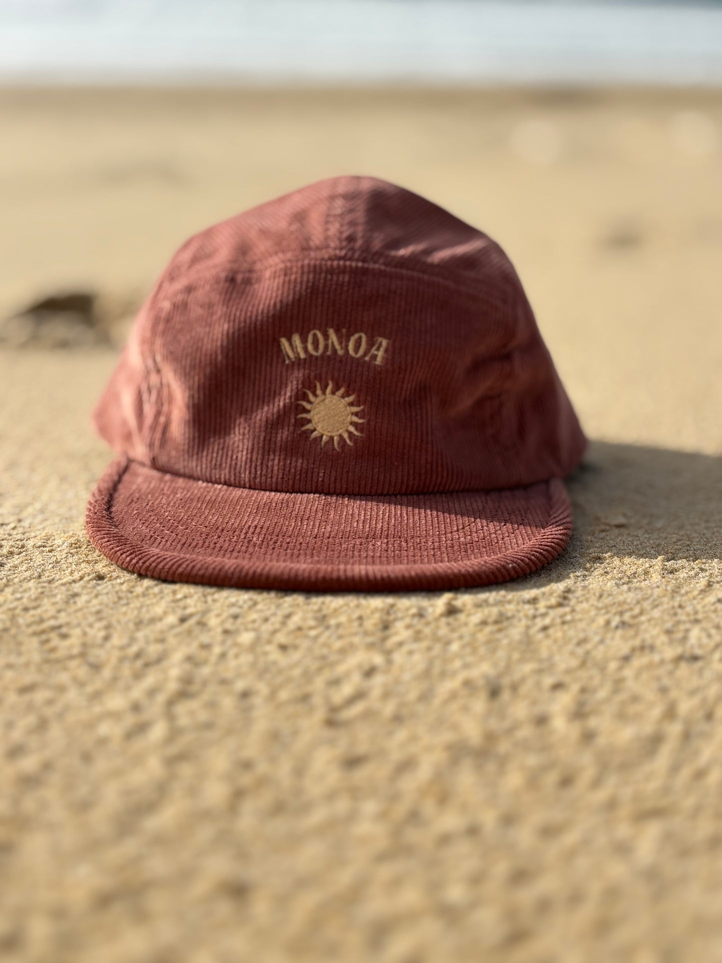 casquette velours terra cotta